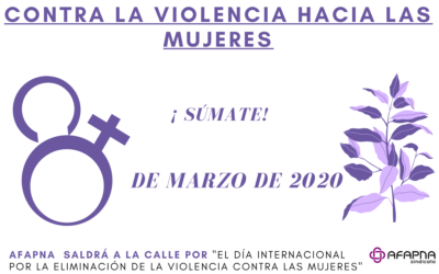 8 de Marzo: AFAPNA con el día Internacional de la mujer