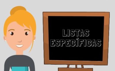 2020 Sept: Apertura listas específicas Secundaria y FP DEFINITIVOS