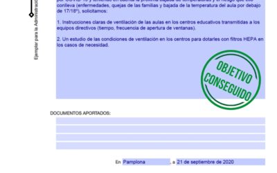 Detectores de CO2 y filtros HEPA: AFAPNA exige se doten a los centros YA!!