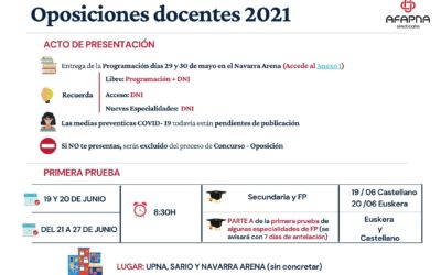 OPE 2021: Acto de presentación y primera prueba