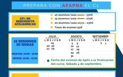 Necesitas un B2 o un C1 de inglés? Apúntate al curso de preparación de APTIS!