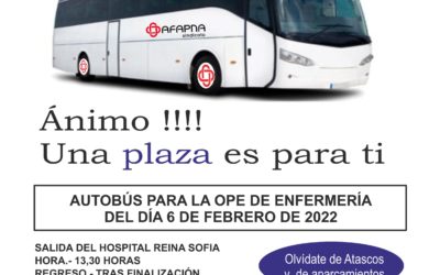 AUTOBÚS para la Oposición de Enfermería del día 6 de Febrero de 2022. Salida desde el Hospital Reina Sofia de Tudela.