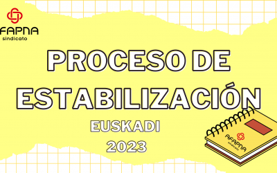 Concurso de méritos Euskadi 2022. Proceso excepcional de estabilización: del 3 al 31 de octubre
