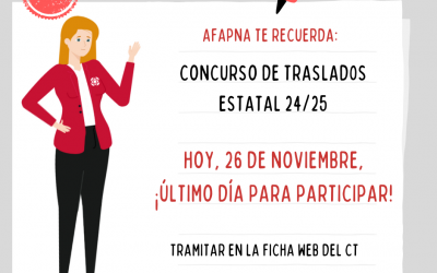 CONCURSO DE TRASLADOS 24/25: ¡ÚLTIMO DÍA PARA PARTICIPAR!