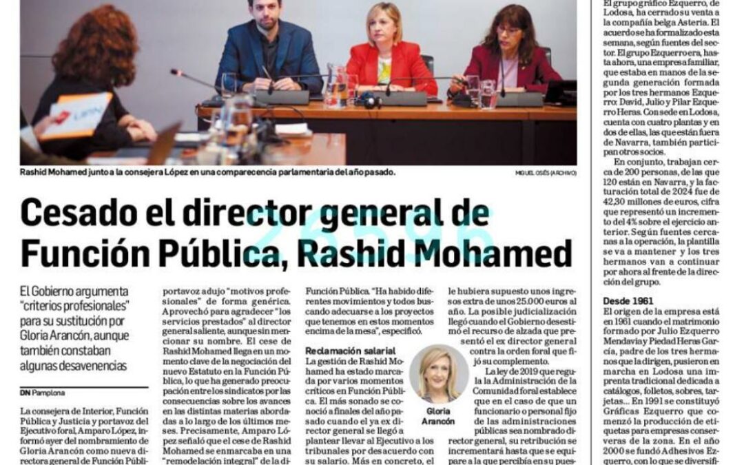 AFAPNA MUESTRA SU PREOCUPACIÓN POR LOS CAMBIOS EN LA DIRECCIÓN GENERAL DE FUNCIÓN PÚBLICA