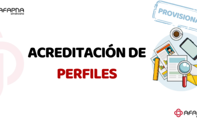 ACREDITACIÓN DE PERFILES. LISTAS PROVISIONALES.